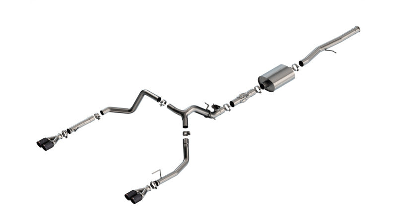 Borla 2024 Chevy Silverado 1500 6.2L V8 ATAK Catback Exhaust w/ Simulator - CF Black Anodized