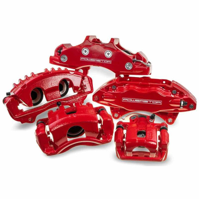 Power Stop 90-93 Cadillac Commercial Chassis Front Red Calipers w/o Brackets - Pair