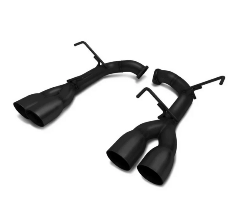 BLOX Racing 2022+ WRX Muffler Delete / Axle Back Single Wall 4in - Matte Black Tips