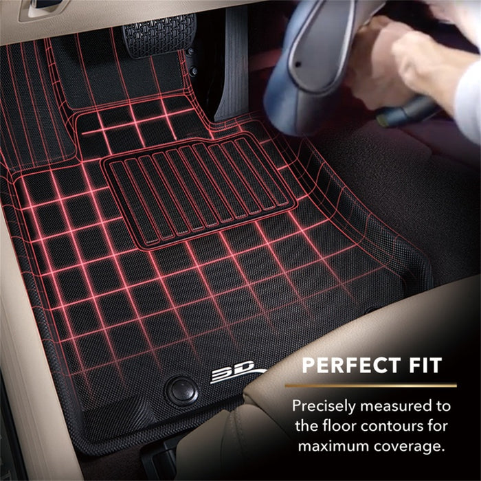 3D MAXpider 2009-2017 Audi A4/S4/RS4/A5/S5 Kagu 1st Row Floormat - Black