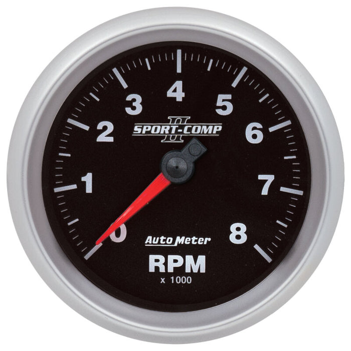 Autometer Sport-Comp II 3-3/8in 8K RPM SPN 190 Tachometer