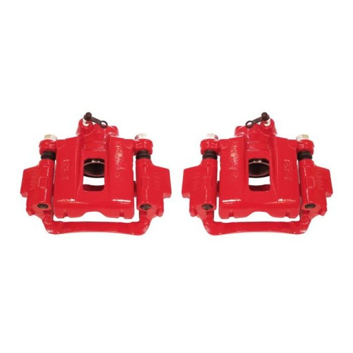 Power Stop 03-09 Toyota 4Runner Rear Red Calipers w/Brackets - Pair