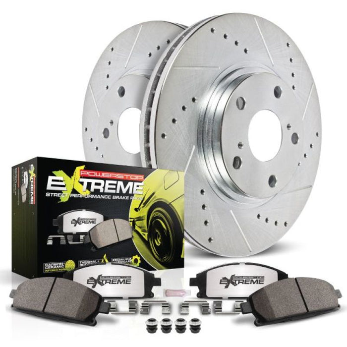 Power Stop 08-23 Dodge Challenger Rear Z26 Street Warrior Brake Kit