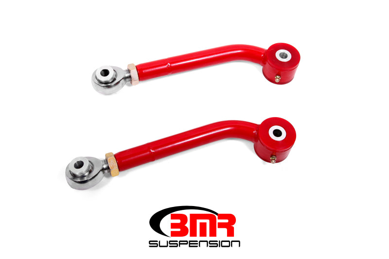 BMR 08-17 Challenger Upper Trailing Arms w/ Single Adj. Poly/Rod Ends - Red