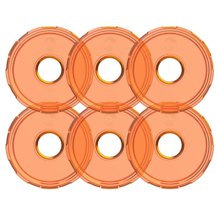 KC HiLiTES Cyclone V2 LED - Replacement Lens - Amber - 6-PK