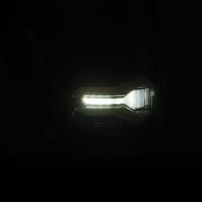 AlphaRex 21-23 Ford F-150 LUXX LED Taillights - Alpha-Black w/ BLIS