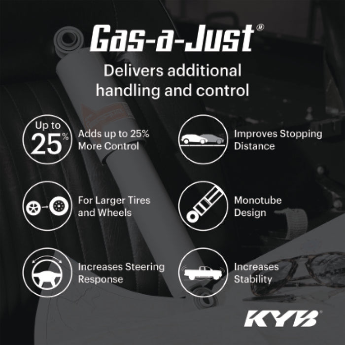 KYB 10-24 Toyota 4Runner / 10-14 FJ Cruiser RWD / 10-14 Lexus GX460 Base Gas-a-Just Shock - Rear