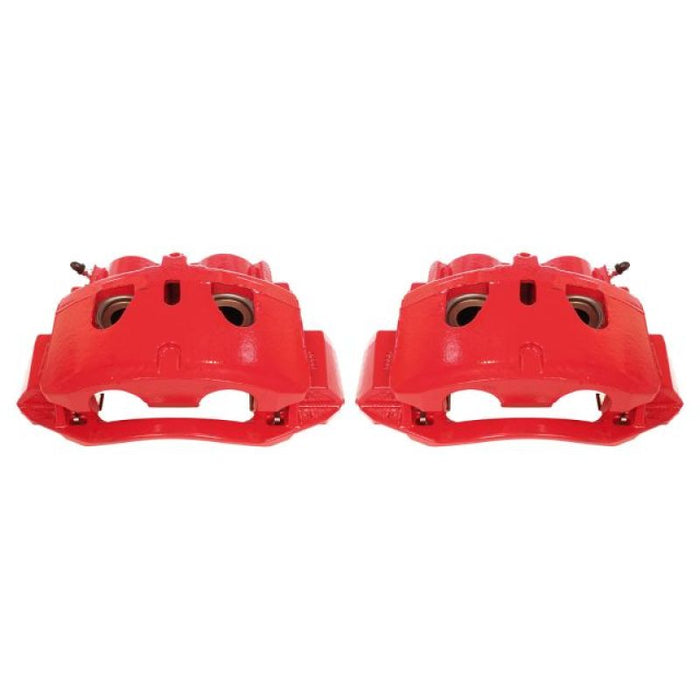 Power Stop 11-19 Chevrolet Silverado 2500 HD Front Red Calipers w/Brackets - Pair