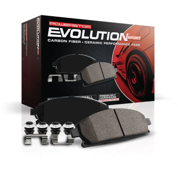 Power Stop 13-14 Ford Mustang Front Z23 Evolution Sport Brake Pads w/Hardware