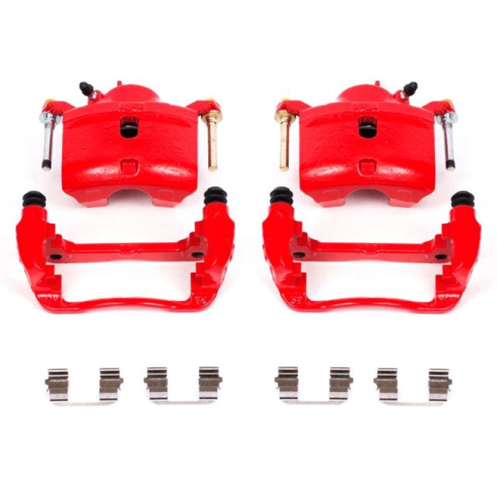 Power Stop 13-15 Acura ILX Front Red Calipers w/Brackets - Pair