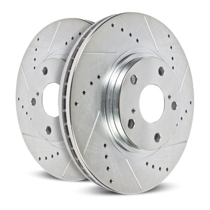 Power Stop 07-09 Chrysler Aspen Front Evolution Drilled & Slotted Rotors - Pair