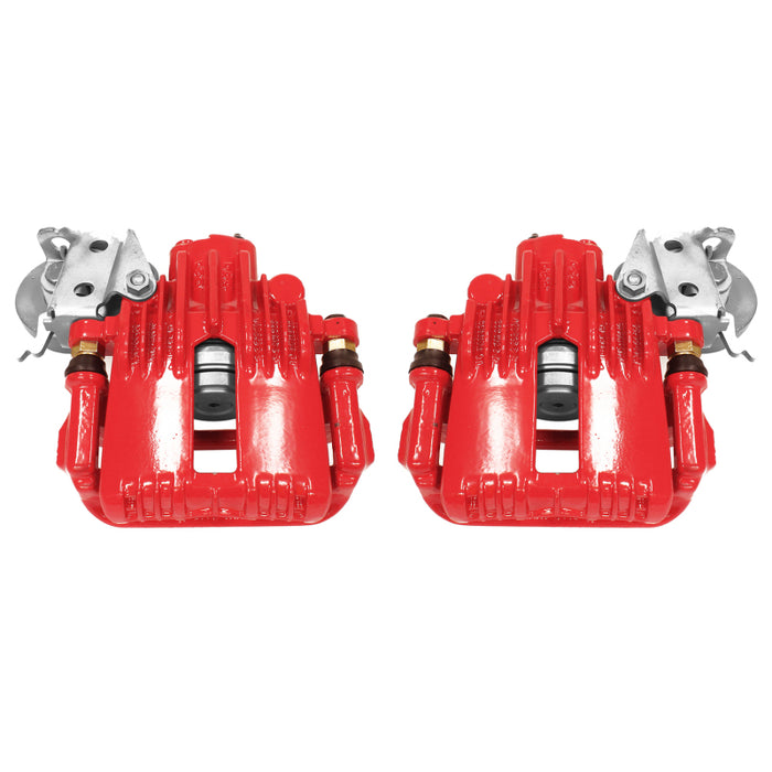 Power Stop 93-97 Chevrolet Camaro Rear Red Calipers w/Brackets - Pair