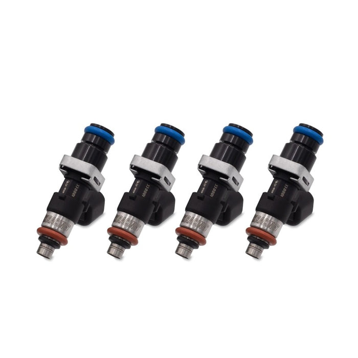 BLOX Racing Eco-Fi Street Injectors 1000cc/min w/ 1/2in Adapter For Honda K Series - Set of 4