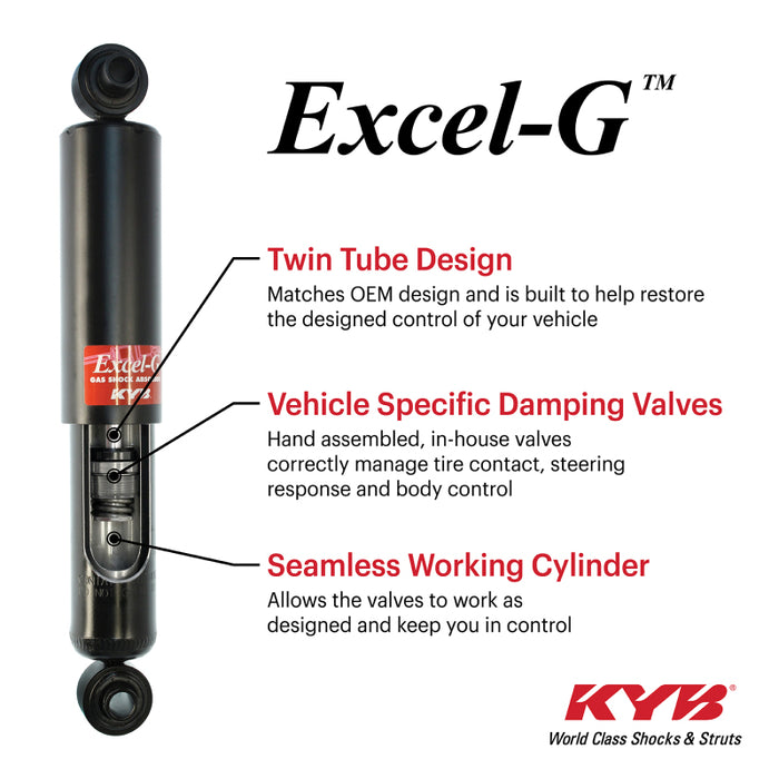 KYB 17-21 Honda Civic Hatchback (Exc. Type R) Excel-G Gas Strut - Front Left