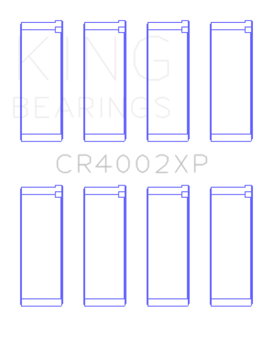 King Mazda B6/B6-T/ZM/B3/B5 (Size .026) Connecting Rod Bearings (Set of 4)