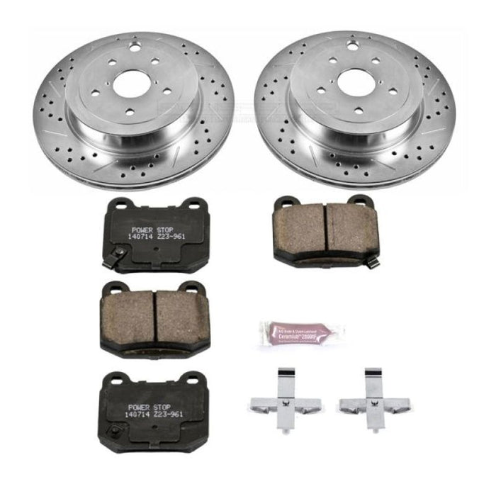 Power Stop 08-14 Subaru Impreza Rear Z23 Evolution Sport Brake Kit