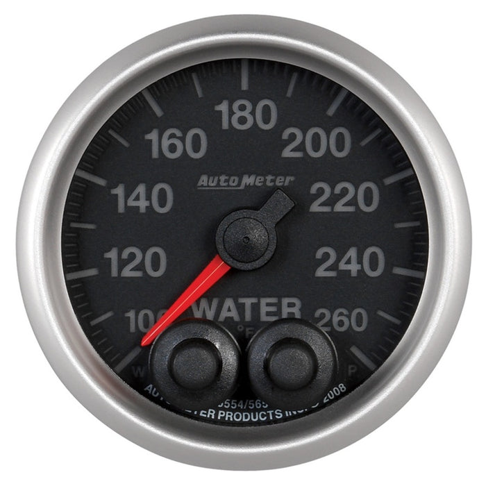 Autometer Elite 52mm 100-260 Degress F Water Temperature Peak and Warn Gauge w/ Electonic Control