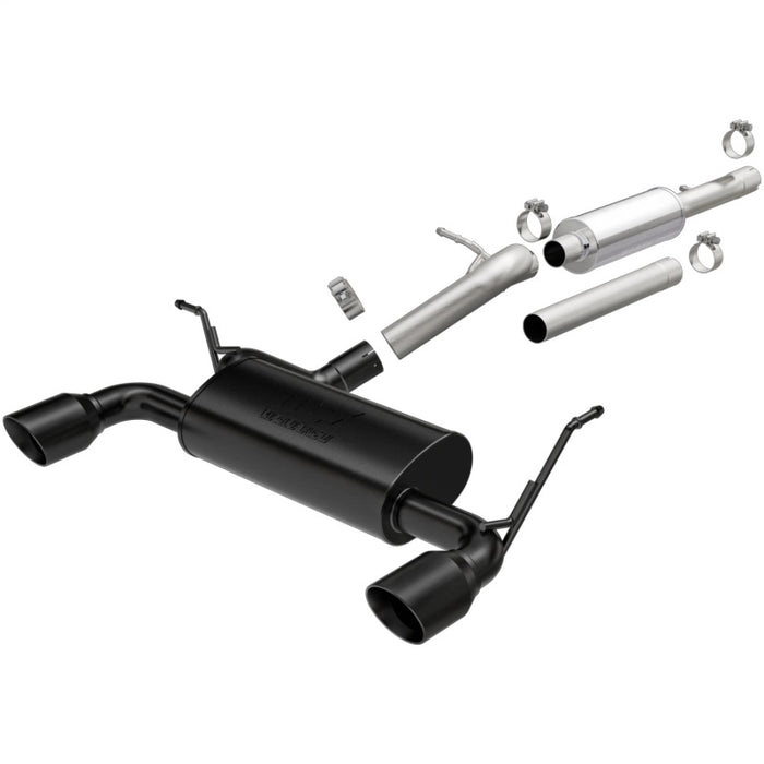 MagnaFlow 2018+ Jeep Wrangler 3.6L 409 SS Dual Split Rear Exit Black Tips Cat-Back Exhaust