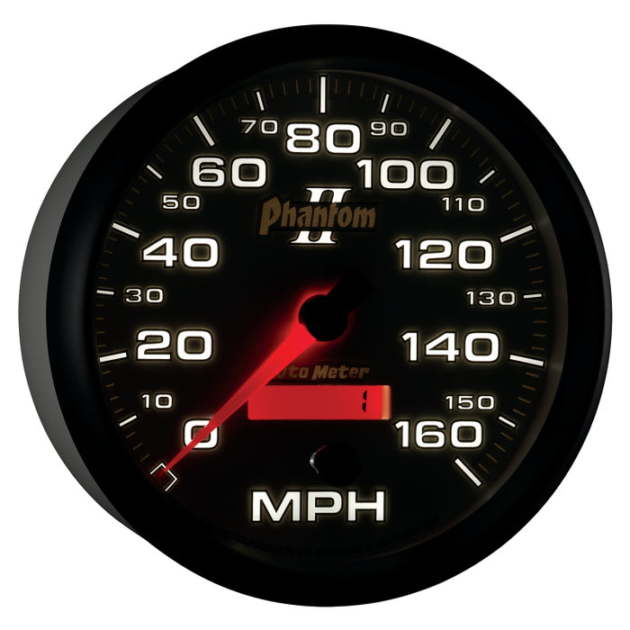 Autometer Phantom II 5in Electrical Programmable Speedometer 150MPH