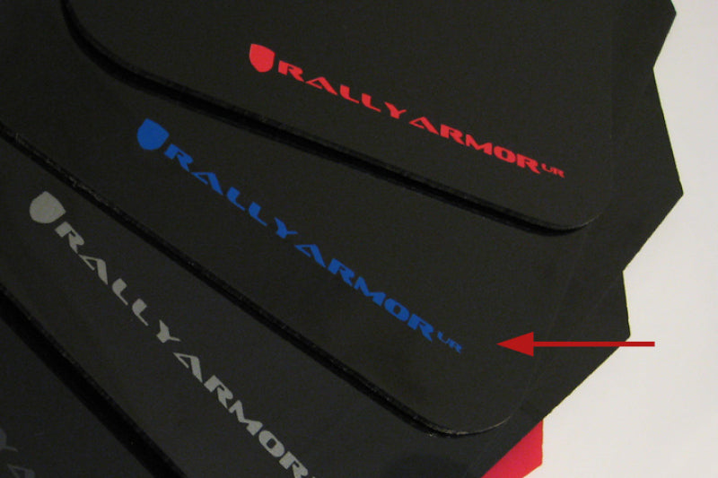 Rally Armor 02-07 Subaru WRX/STI/RS/2.5i (Wagons Req. Mod.) Black UR Mud Flap w/Blue Logo