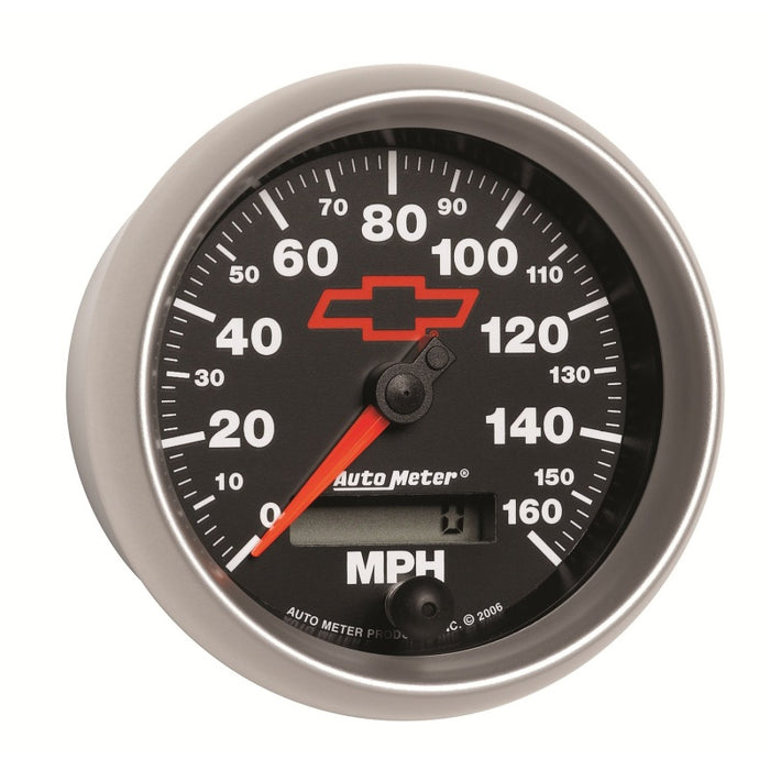 Autometer Speedometer 3-3/8in, 0-160 MPH, Elec. Programmable - Bowtie Black