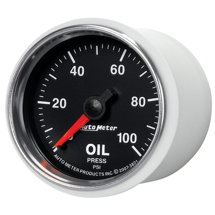 Autometer GS 52mm 0-100 PSI Mechanical Oil Pressure Gauge