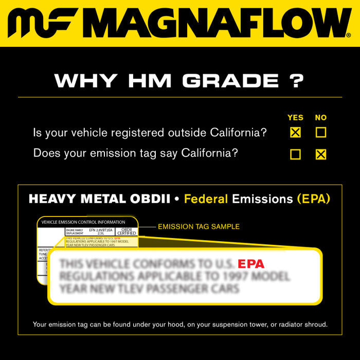 MagnaFlow Conv DF 02-06 Cadillac Escalade / 02-06 Chevy Avalanche 5.3L Dual Conv Y-Pipe Assembly 2WD