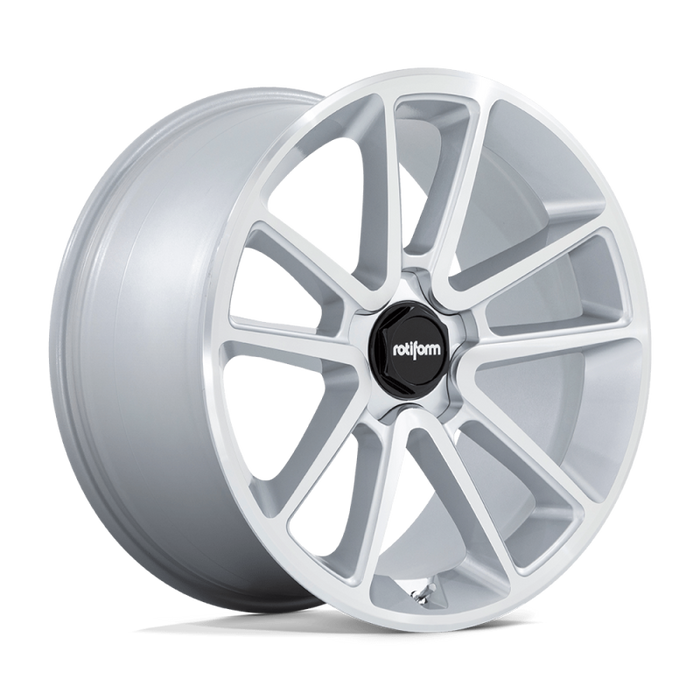 Rotiform R192 BTL Wheel 22x10 5x112 10 Offset - Gloss Silver w/ Machined Face