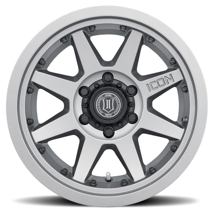 ICON Rebound Pro 17x8.5 5x5 -6mm Offset 4.5in BS 71.5mm Bore Titanium Wheel