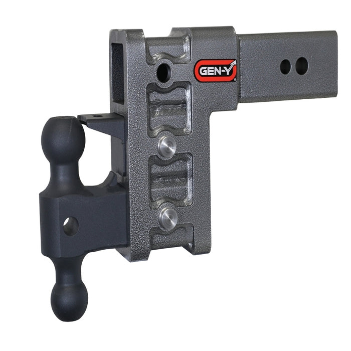 Gen-Y Mega Duty 3in Shank 6in Drop 3.5K TW 32K Hitch w/GH-0161 Dual-Ball/GH-0162 Pintle Lock