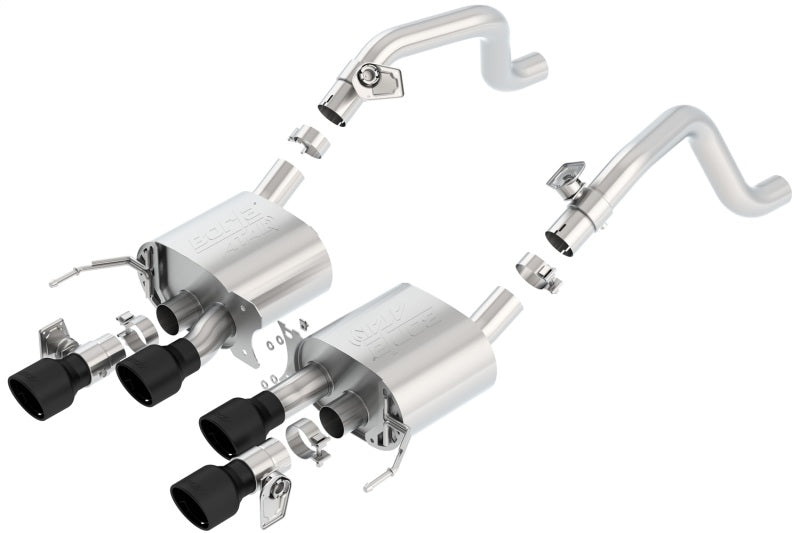 Borla 14-18 C7 Corvette Stingray Axle-Back ATAK Exhaust 2.75in To Muffler Dual 2.75in Out 4.25in Tip