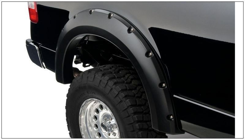 Bushwacker 04-08 Ford F-150 Styleside Pocket Style Flares 2pc 66.0/78.0/96.0in Bed - Black