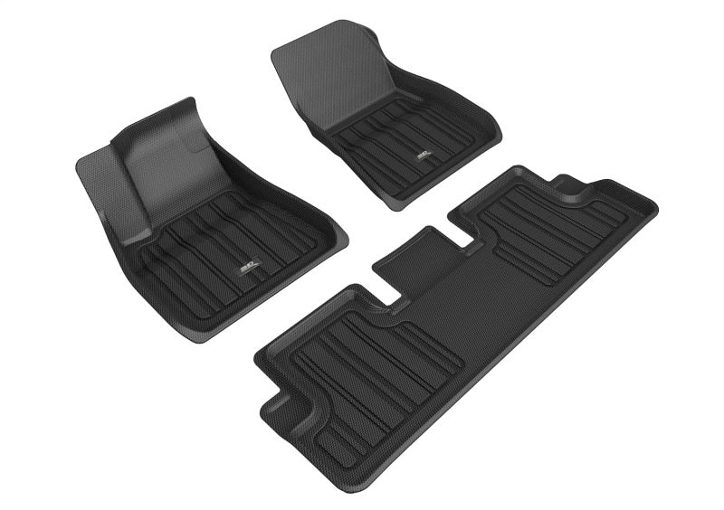 3D MAXpider 2018-2019 Tesla Model 3 Kagu 1st Row Floormat - Black