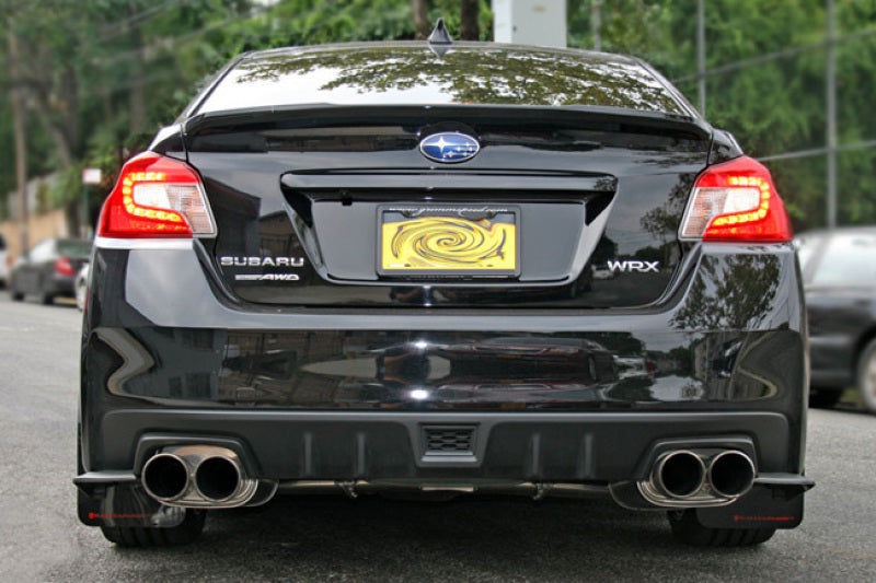 Rally Armor 15-21 Subaru WRX/STI Black UR Mud Flap w/White Logo