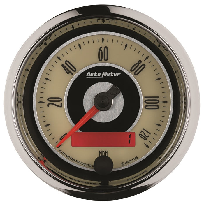 AutoMeter Gauge Speedometer 3-3/8in. 120MPH Elec. Programmable Cruiser