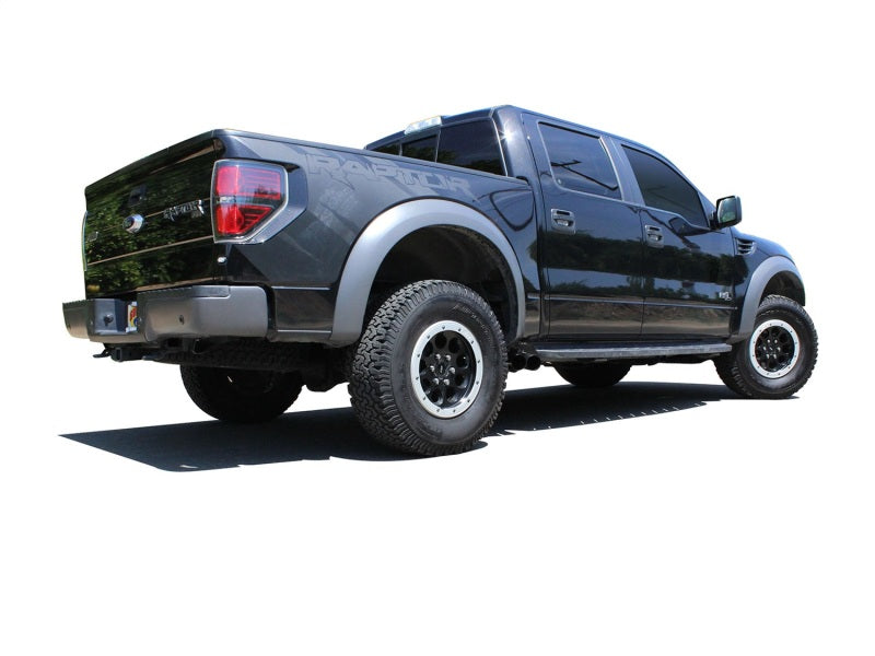 aFe Rebel Series Exhaust SS Front Side Exit CB w/ Black Tips 10-14 Ford F150 Ecoboost V8 6.2L