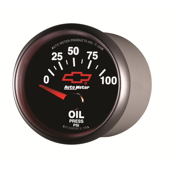 Autometer Oil Pressure 2-1/16, 0-100 PSI - Red Bowtie