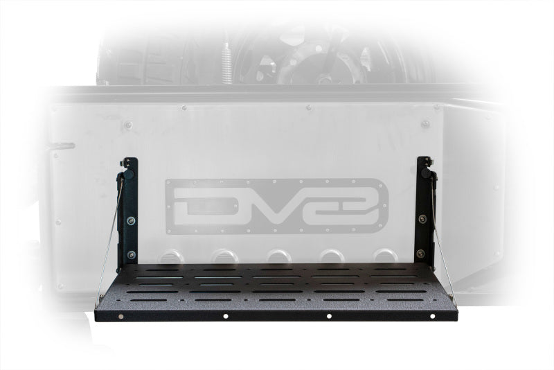 DV8 Jeep JK Tailgate Mounted Table (Trail Table) - Black