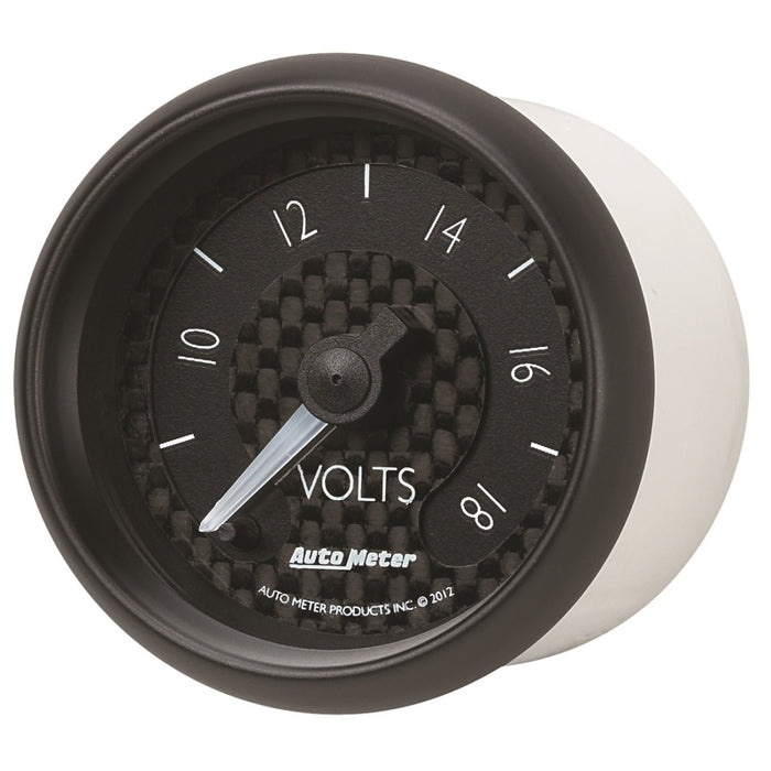 Autometer GT Series 52mm Full Sweep Electronic 8-18 Volts Voltmeter