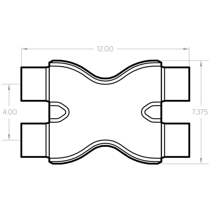 MagnaFlow Smooth Trans X 2.5/2.5 X 12 SS