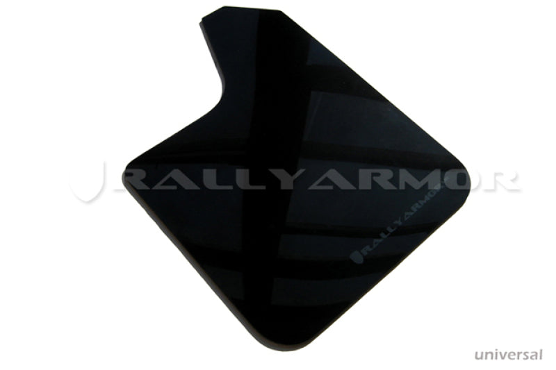 Rally Armor Universal Fit (No Hardware) Black UR Mud Flap w/ Grey Logo