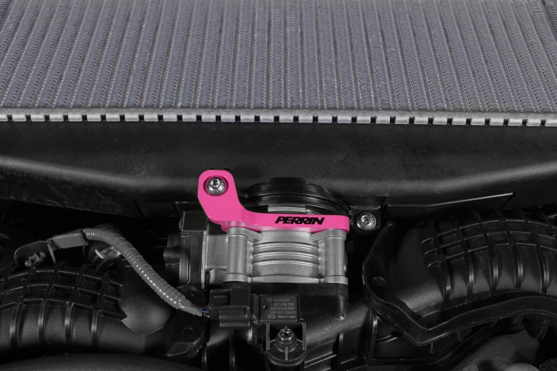 Perrin 2022+ Subaru WRX/19-23 Ascent/Legacy/Outback Top Mount Intercooler Bracket - Hyper Pink