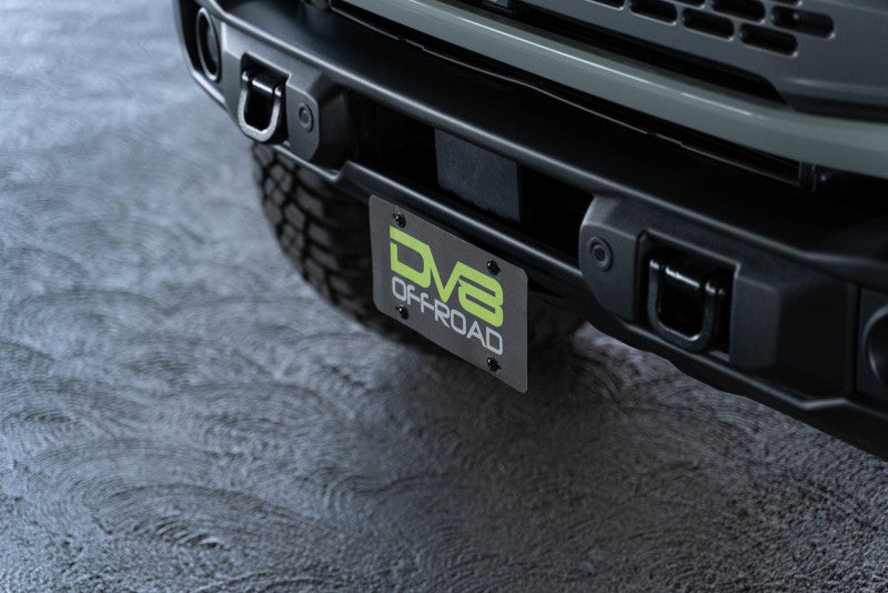 DV8 Offroad 21-23 Ford Bronco Capable Bumper Front License Plate Mount