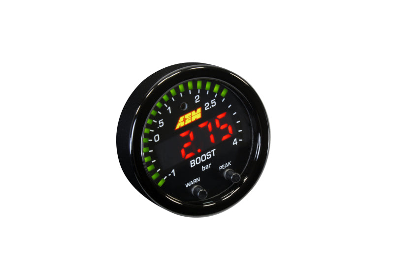 AEM X-Series Boost Pressure -30inHg 60psi Gauge Kit