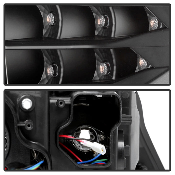 Spyder 09-12 BMW E90 3-Series 4DR HID w/ AFS Only - LED Turn - Black - PRO-YD-BMWE9009-AFSHID-BK