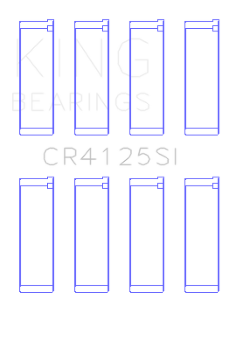 King Subaru EJ20/EJ22/EJ25 (Including Turbo) Silicone Bi-Metal Alum Rod Bearing Set - Size STD