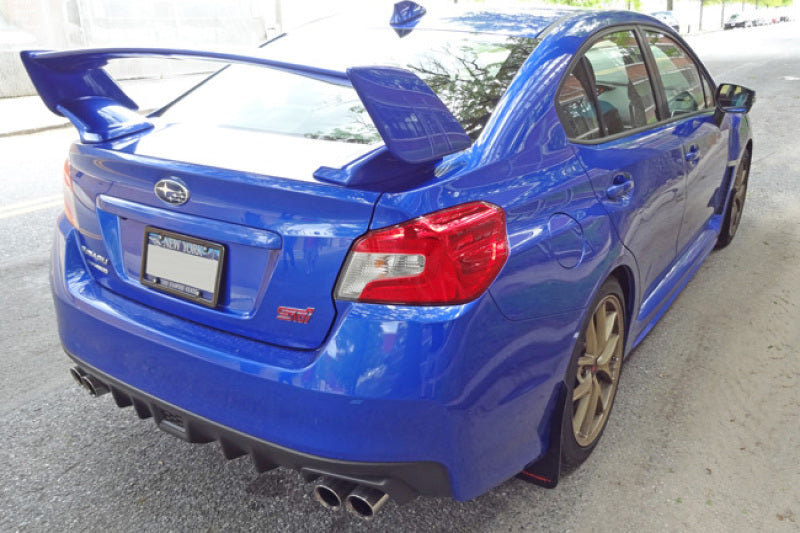 Rally Armor 15-21 Subaru WRX/STI Black UR Mud Flap w/Red Logo