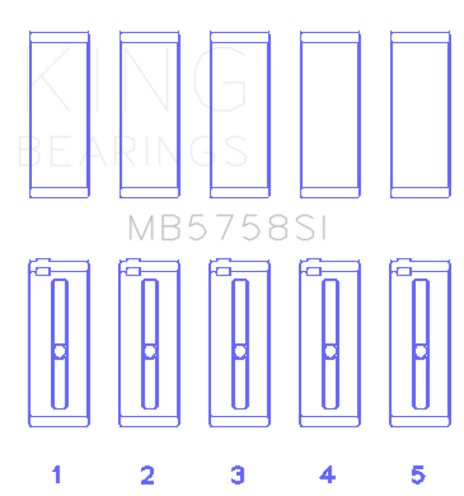 King 2007 Mini Cooper Main Bearing Set - Size STD