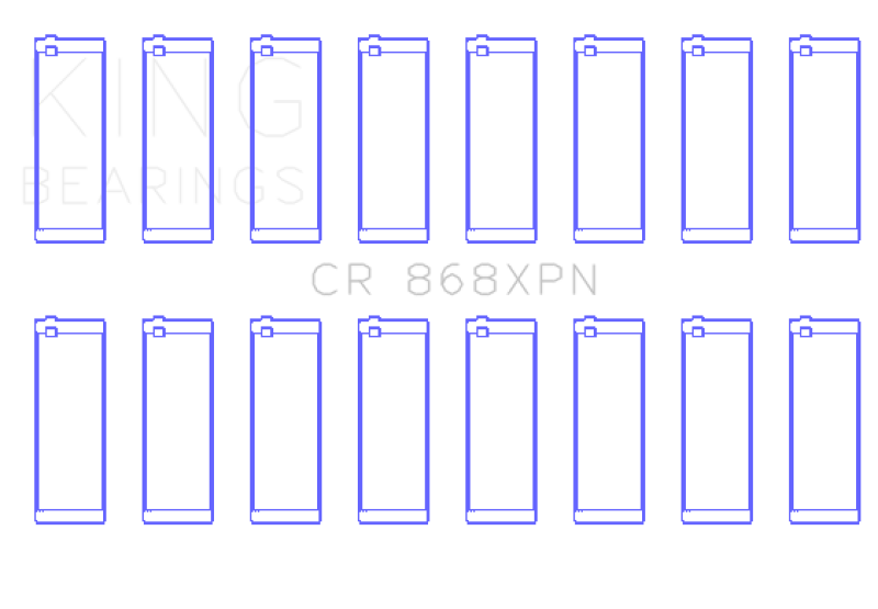 King Ford Prod V8 4.6L/5.4L Performance Rod Bearing Set - Size +0.25mm