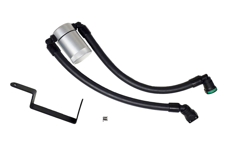 J&L 13-19 Ford Explorer Sport EcoBoost V6 Passenger Side Oil Separator 3.0 - Clear Anodized